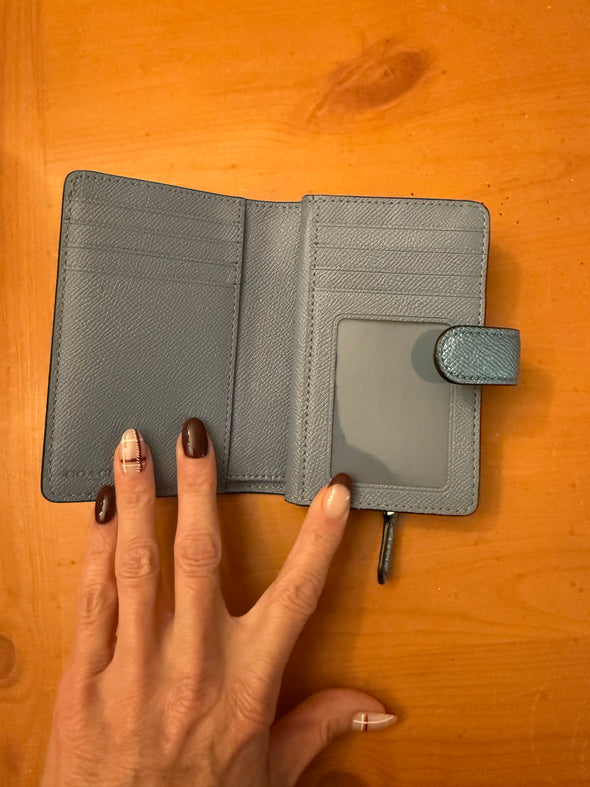 Blue/Silver Coach Wallet (used lightly)
