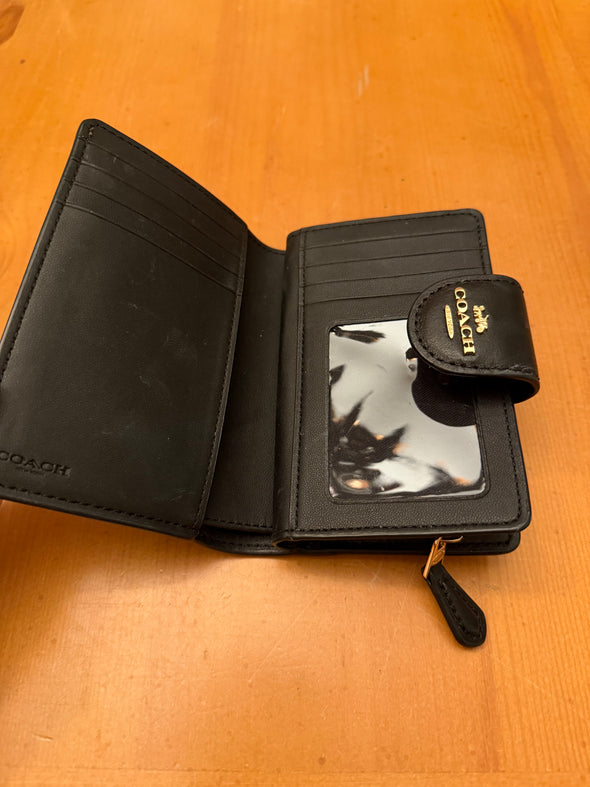 Coach wallet brown/black slightly used