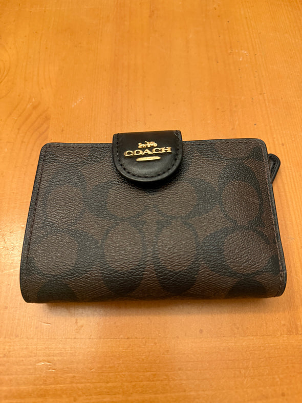 Coach wallet brown/black slightly used