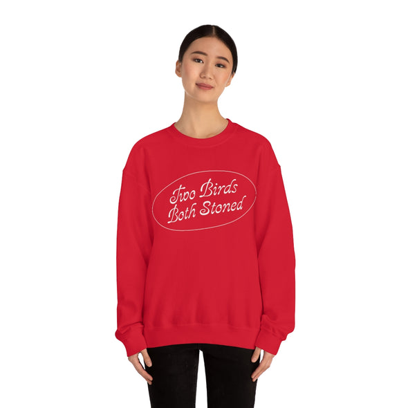 White Logo Crewneck Sweatshirt