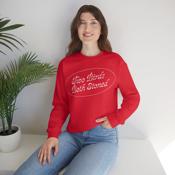 White Logo Crewneck Sweatshirt