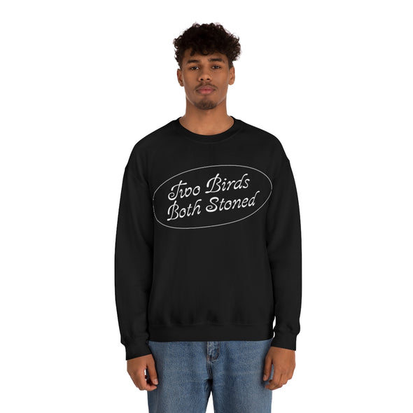 White Logo Crewneck Sweatshirt