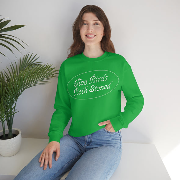 White Logo Crewneck Sweatshirt
