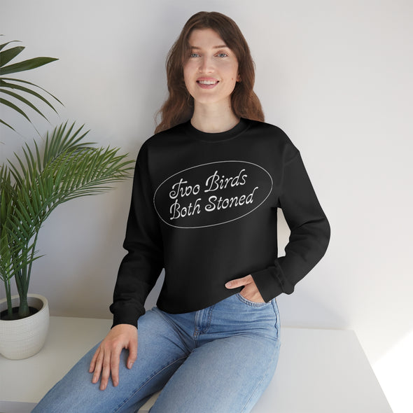 White Logo Crewneck Sweatshirt